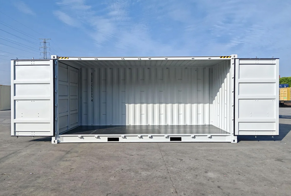 Open side container