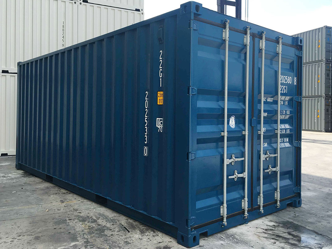 40ft high cube shipping container showing extra height